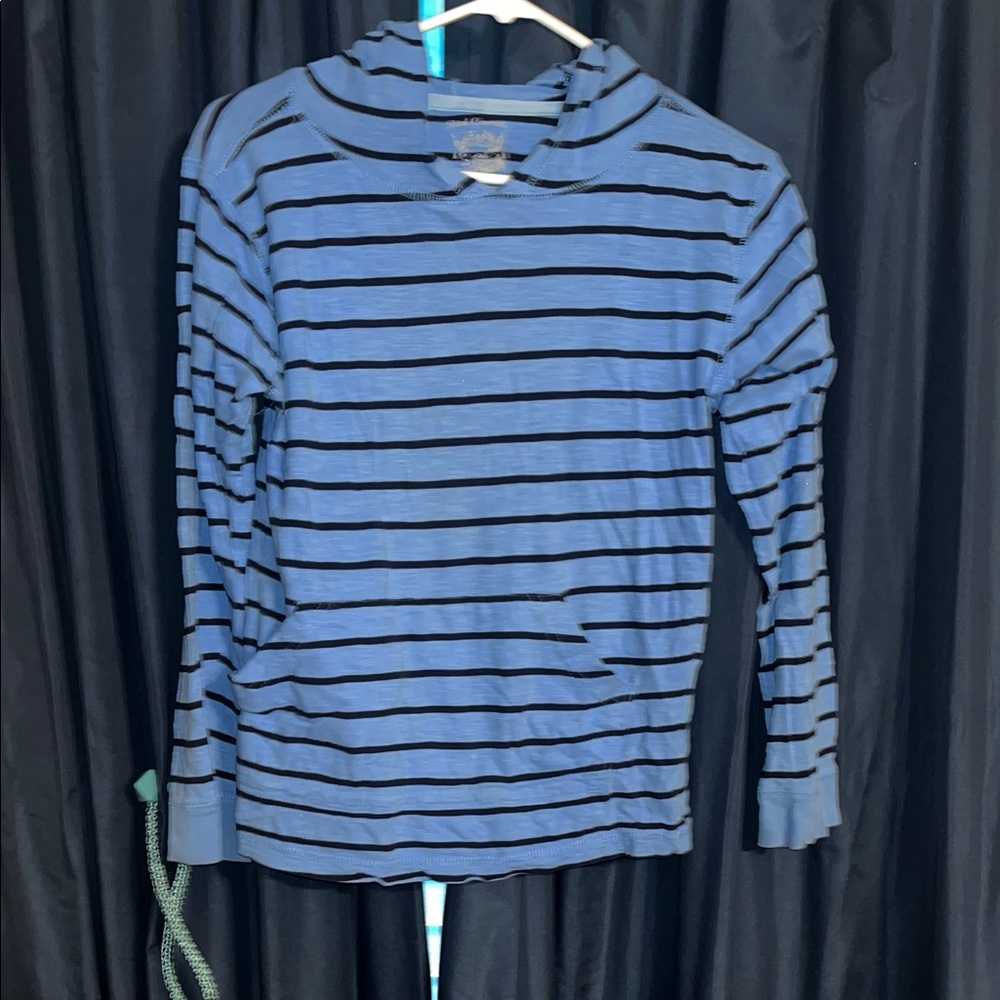 Red Camel Kids Blue and Black Striped Hoodie